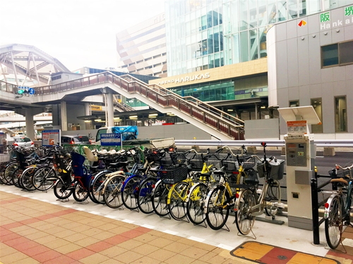 CYCAの歩道駐輪場の設置事例